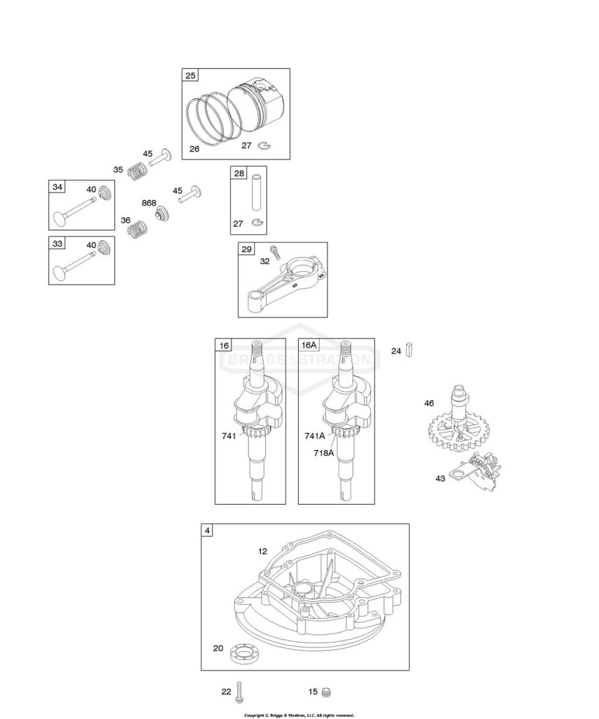 Camshaft, Crankcase Cover/Sump, Crankshaft, Piston/Rings/Connecting Rod