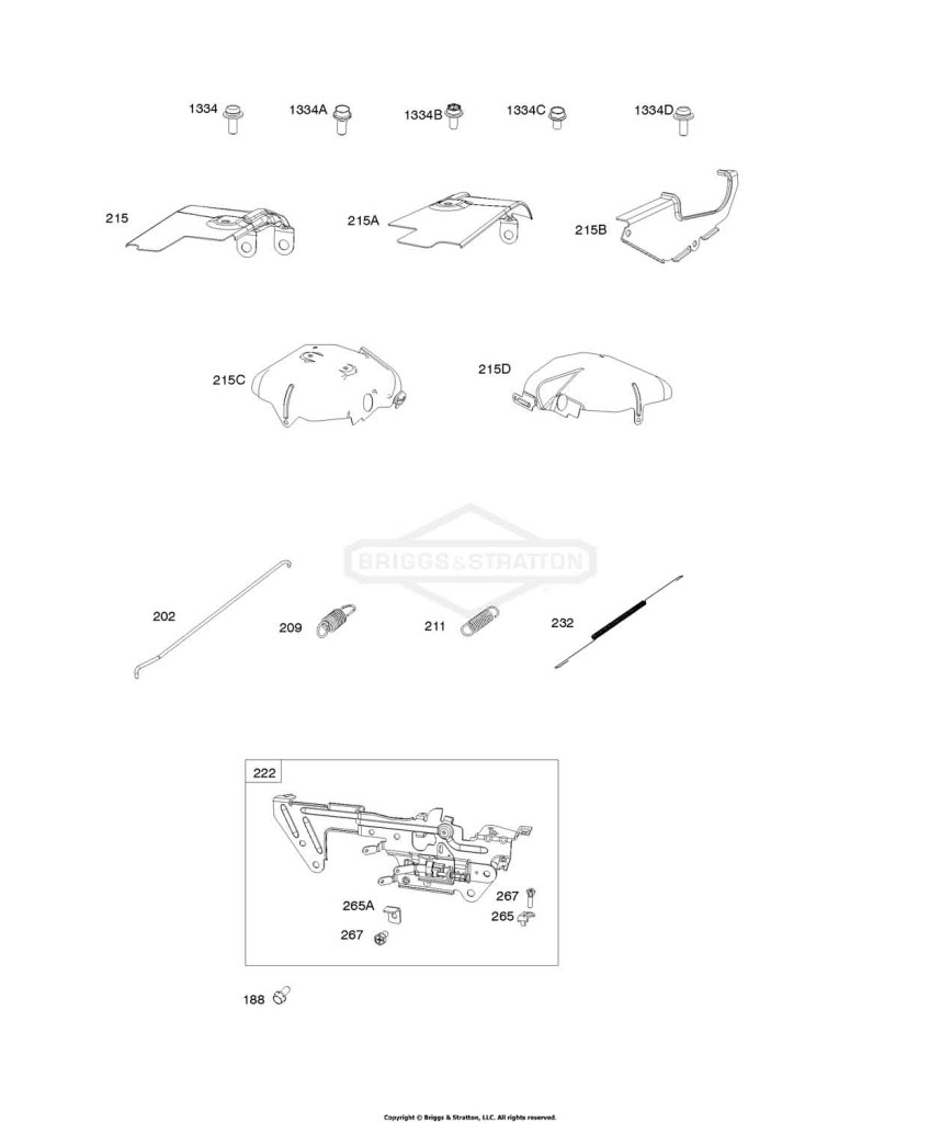 Air Guides, Springs, Control Bracket