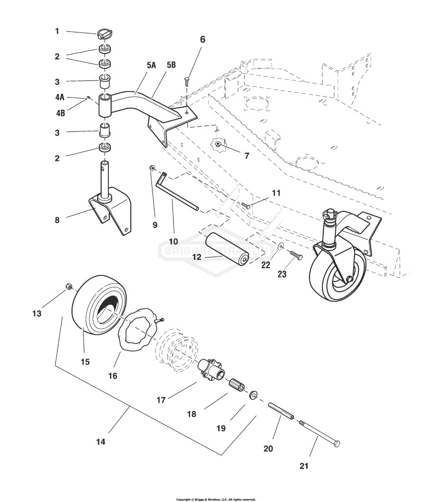 All Mower Deck - Rollers & Casters