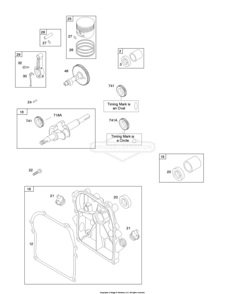 Camshaft, Crankcase Cover/Sump, Crankshaft, Piston/Rings/Connecting Rod