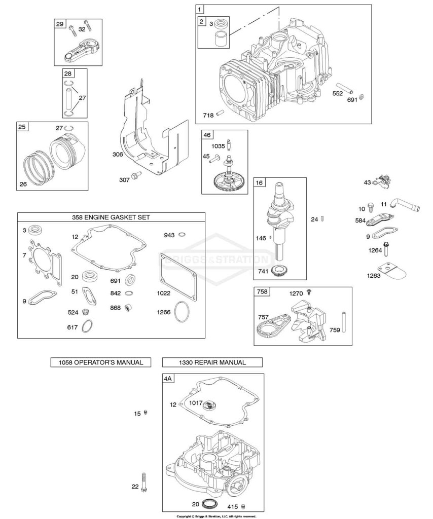 Camshaft, Crankshaft, Cylinder, Engine Sump, Gasket Set - Engine, Piston, Rings, Connecting Rod