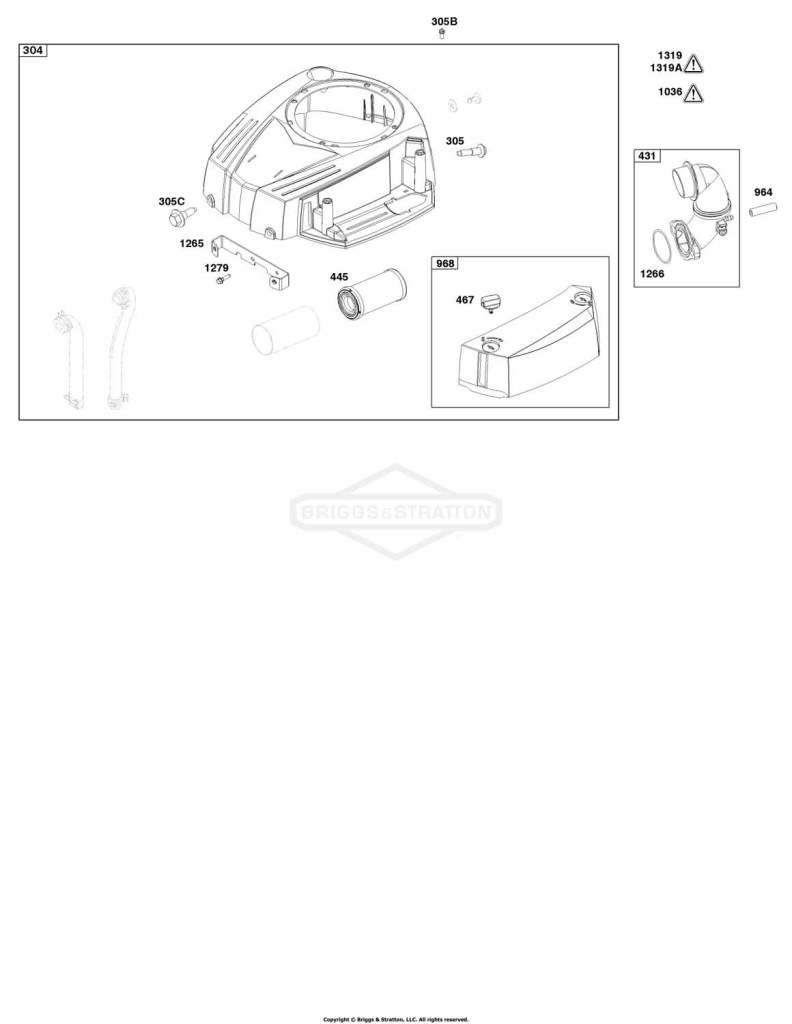 Blower Housing and Air Cleaner Group