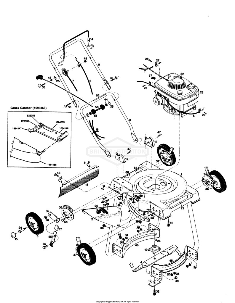 REPAIR PARTS LIST FOR MODEL 1319PS-19 Mower