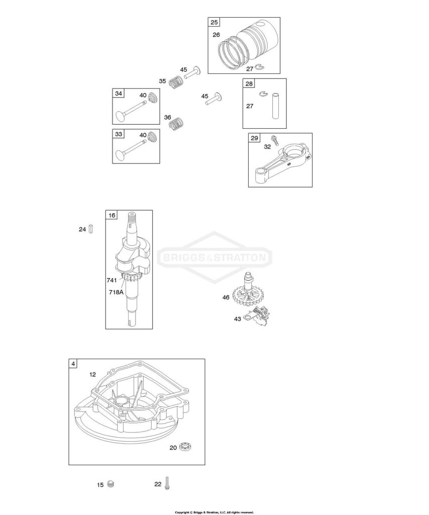 Camshaft, Crankcase Cover/Sump, Crankshaft, Piston/Rings/Connecting Rod