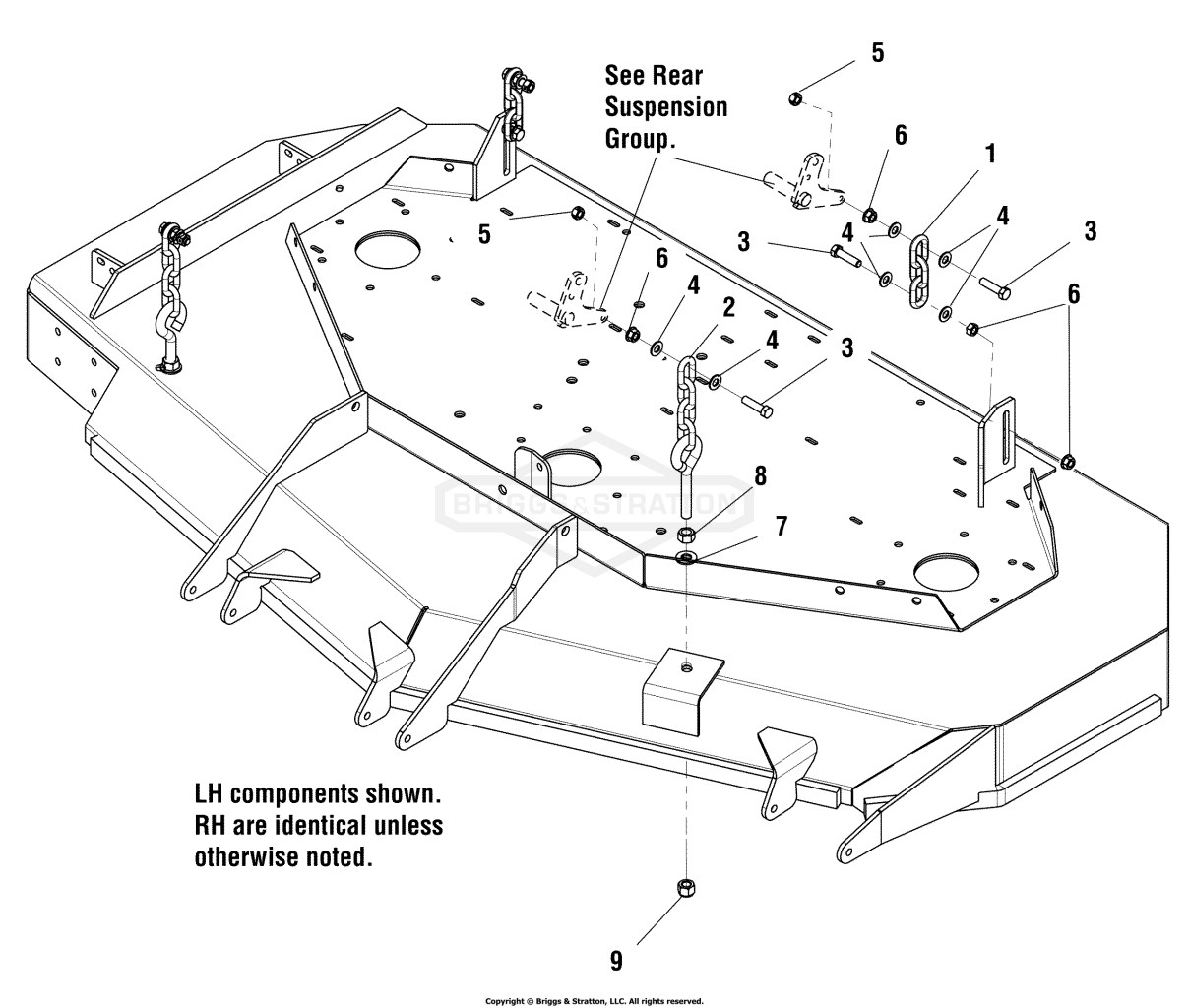 61 Mower Deck - Hanger Chains