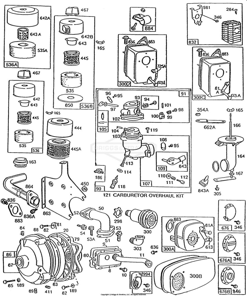 Carb,Mufflers,A/C,Gear Case