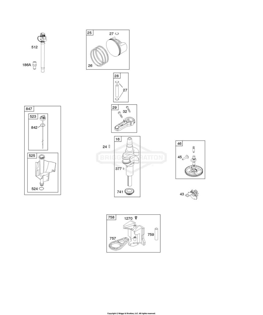 Camshaft, Crankshaft, Lubrication, Piston, Rings, Connecting Rod
