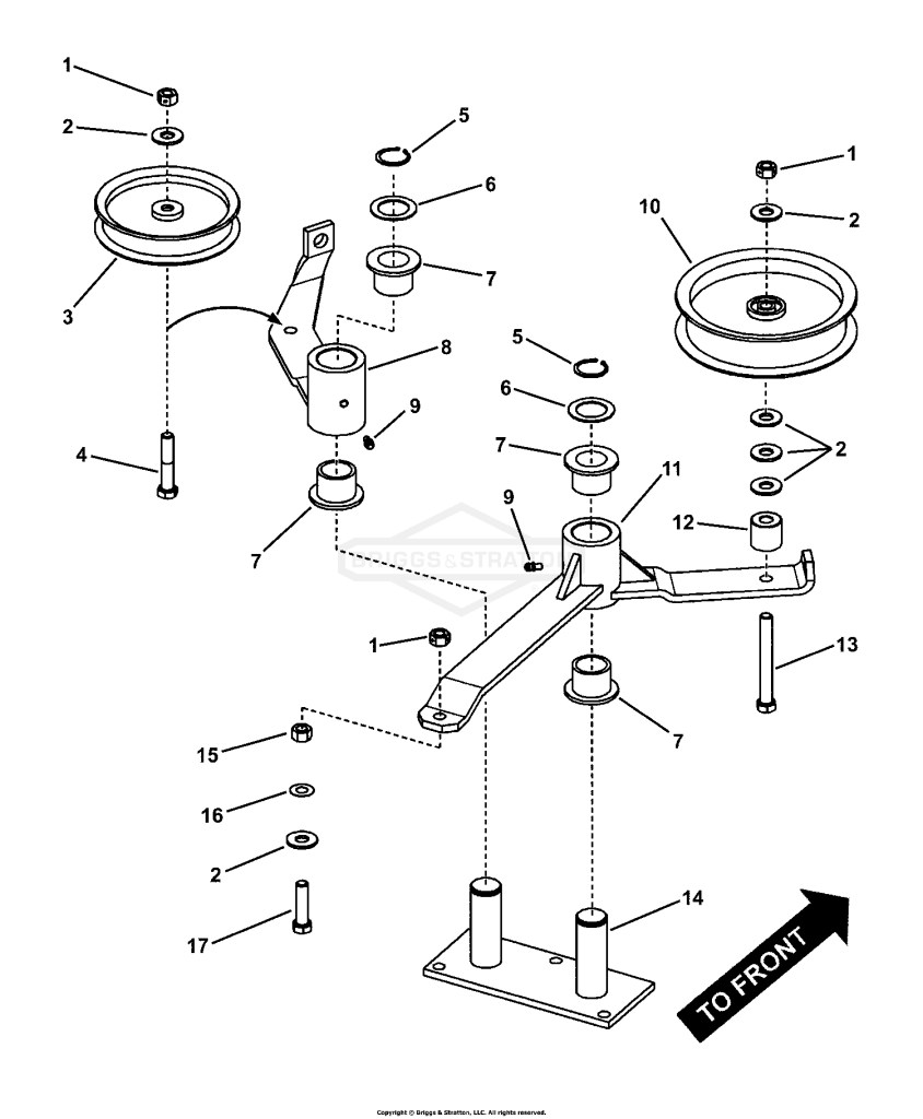 52 DECK IDLER ASSEMBLY
