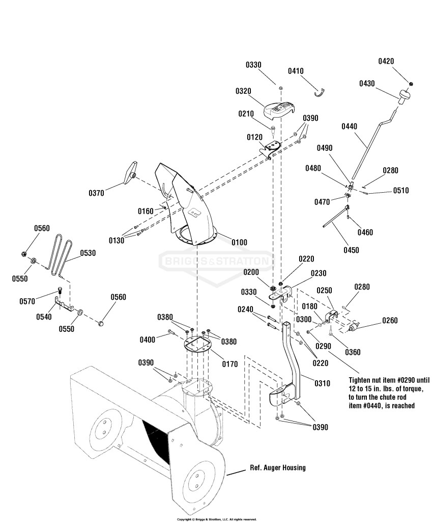 Chute & Rotation Group - Dash Mount Crank