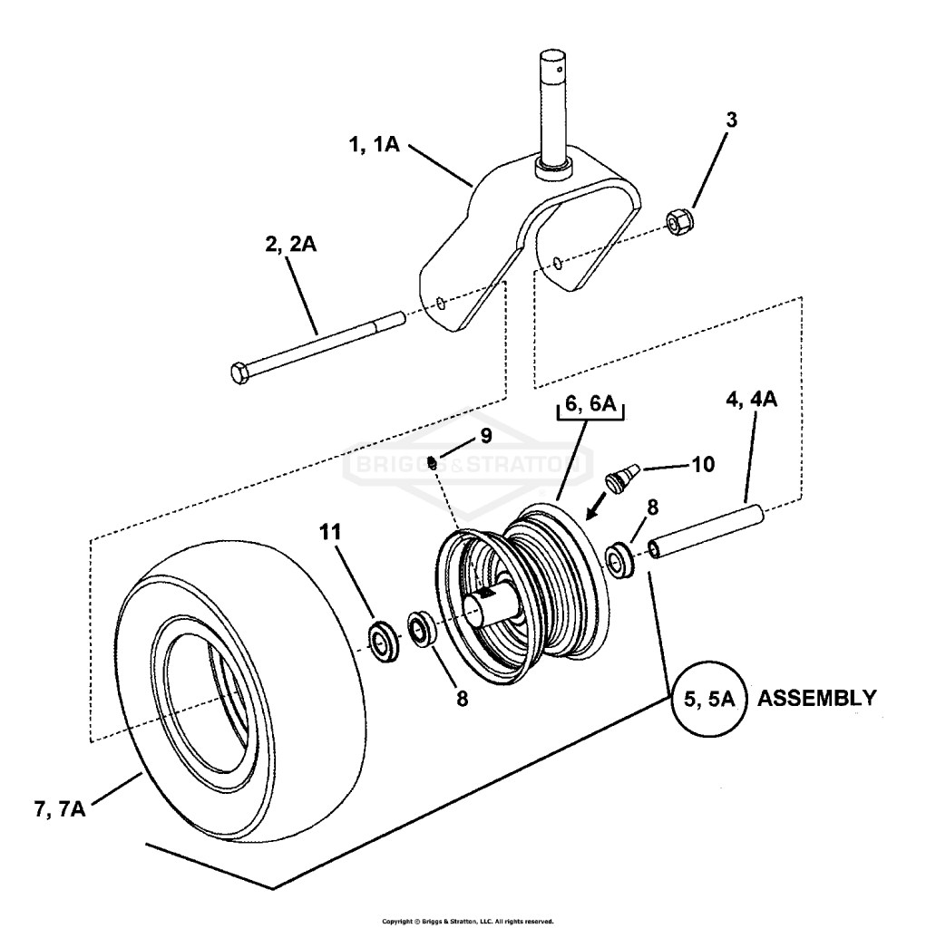 CASTER WHEEL ASSEMBLY