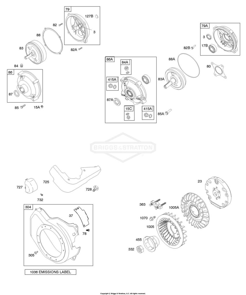 Blower Housing, Flywheel, Gear Reduction