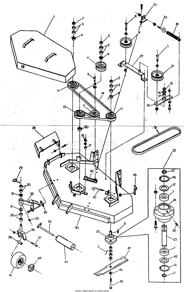 52 Cutter Deck Assembly