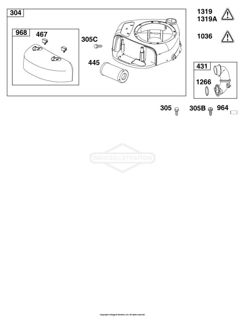 Blower Housing and Air Cleaner Group
