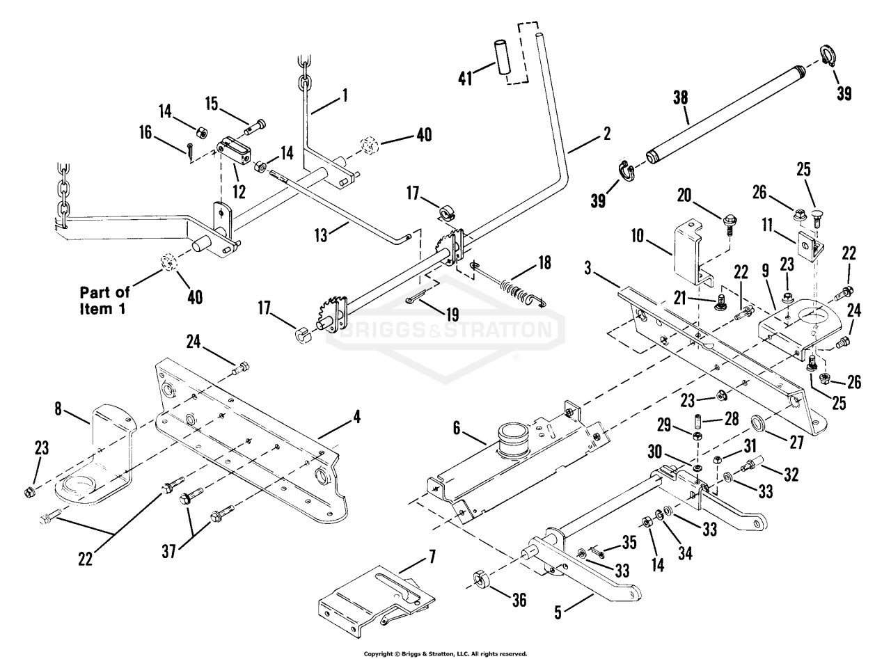(41) Rails, Lift Arms, Cam Lift