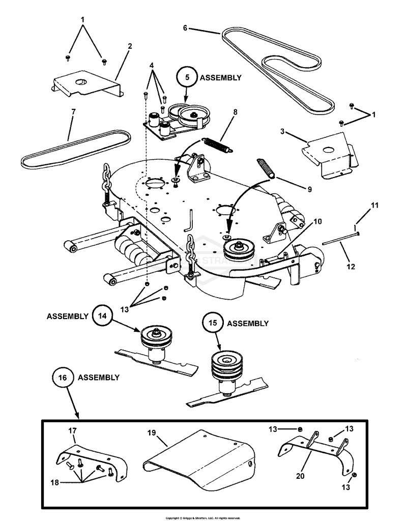 52 CUTTING DECK ASSEMBLY (Final Assy)
