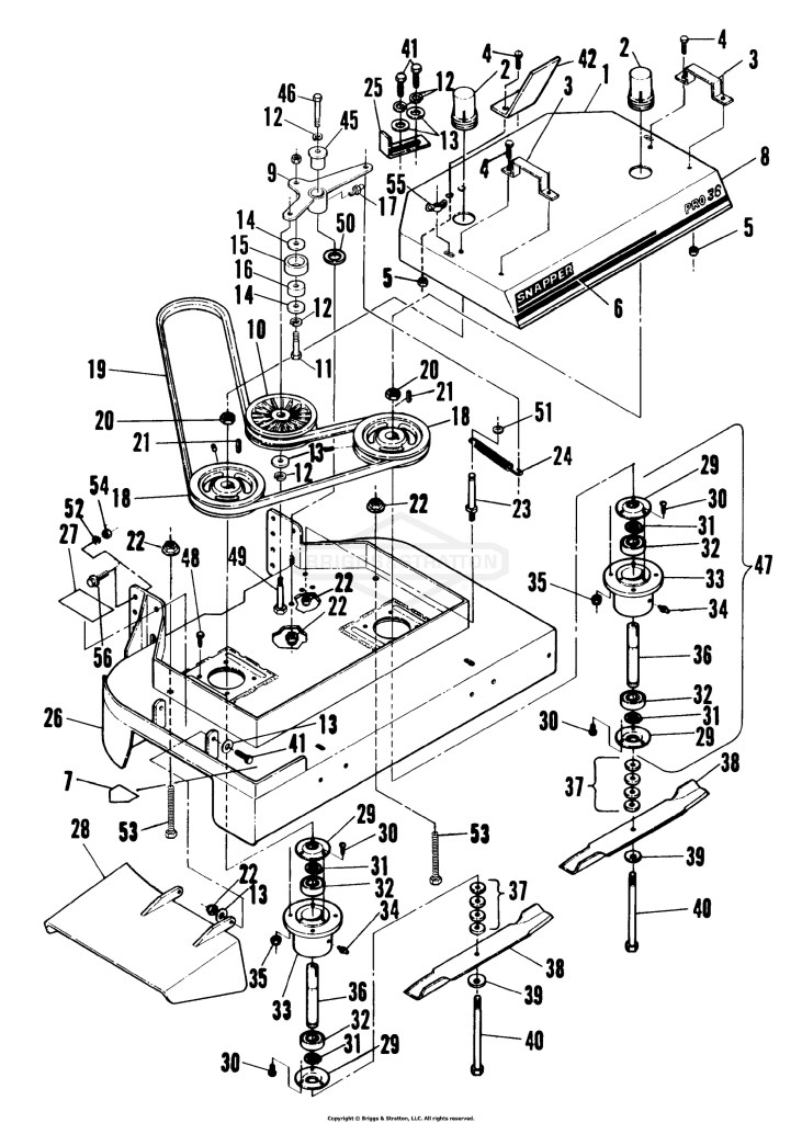36 Mower, Front Deck
