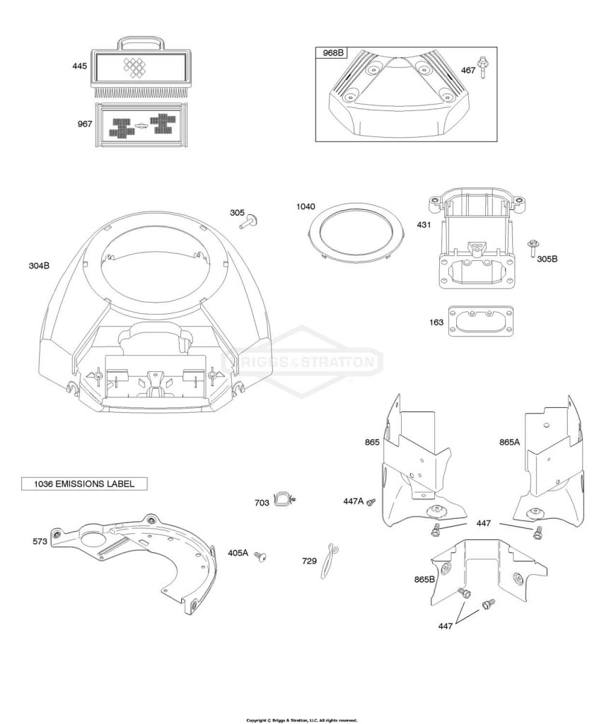 Air Cleaner, Blower Housing/Shrouds