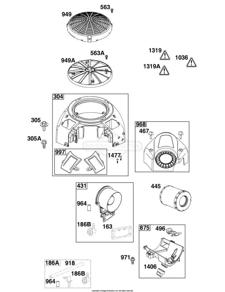 Blower Housing and Air Cleaner Group