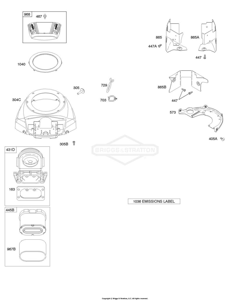 Air Cleaner, Blower Housing/Shrouds