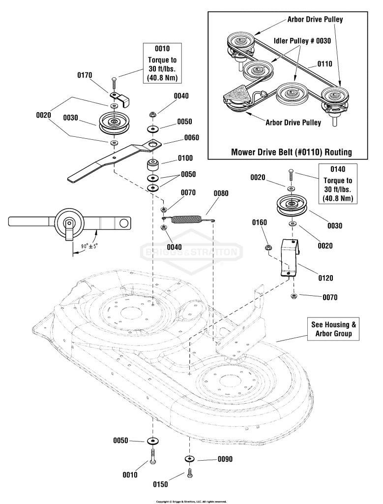 42 Mower Deck - Clutch Group