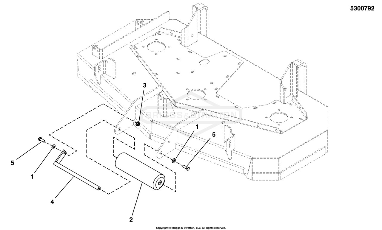 48 Mower Deck Group - Rollers