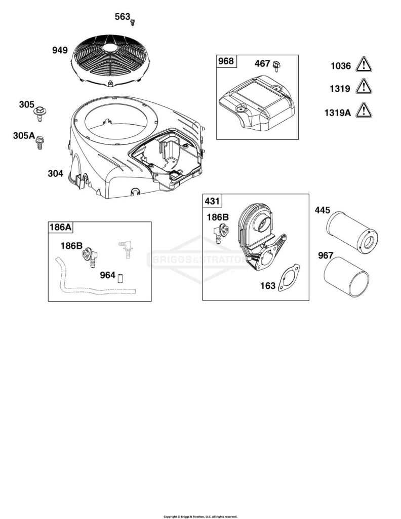 Blower Housing and Air Cleaner Group