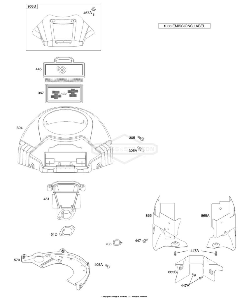 Air Cleaner, Blower Housing