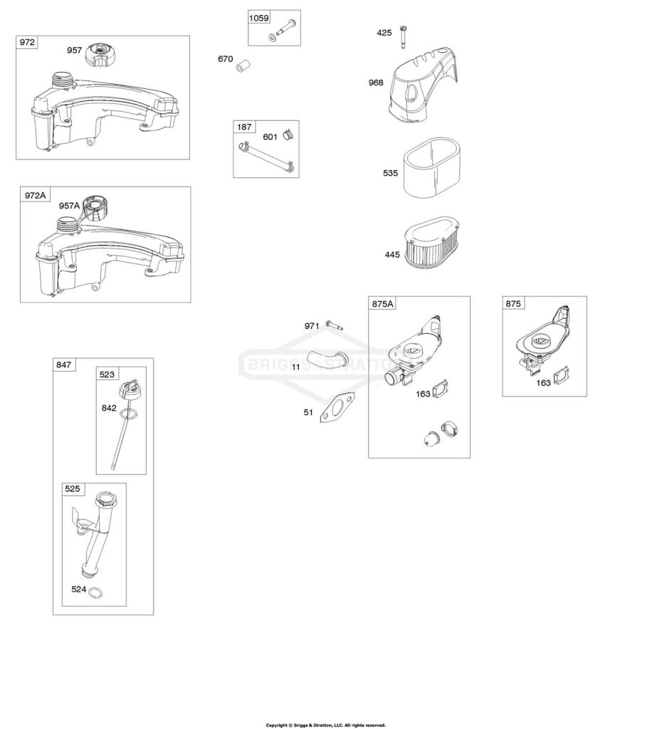 Air Cleaner, Fuel Supply, Lubrication