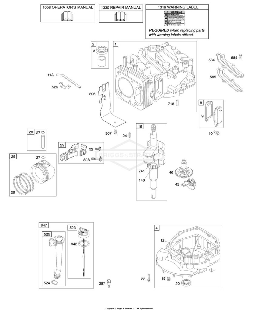Camshaft, Crankshaft, Cylinder, Engine Sump, Lubrication, Piston Group