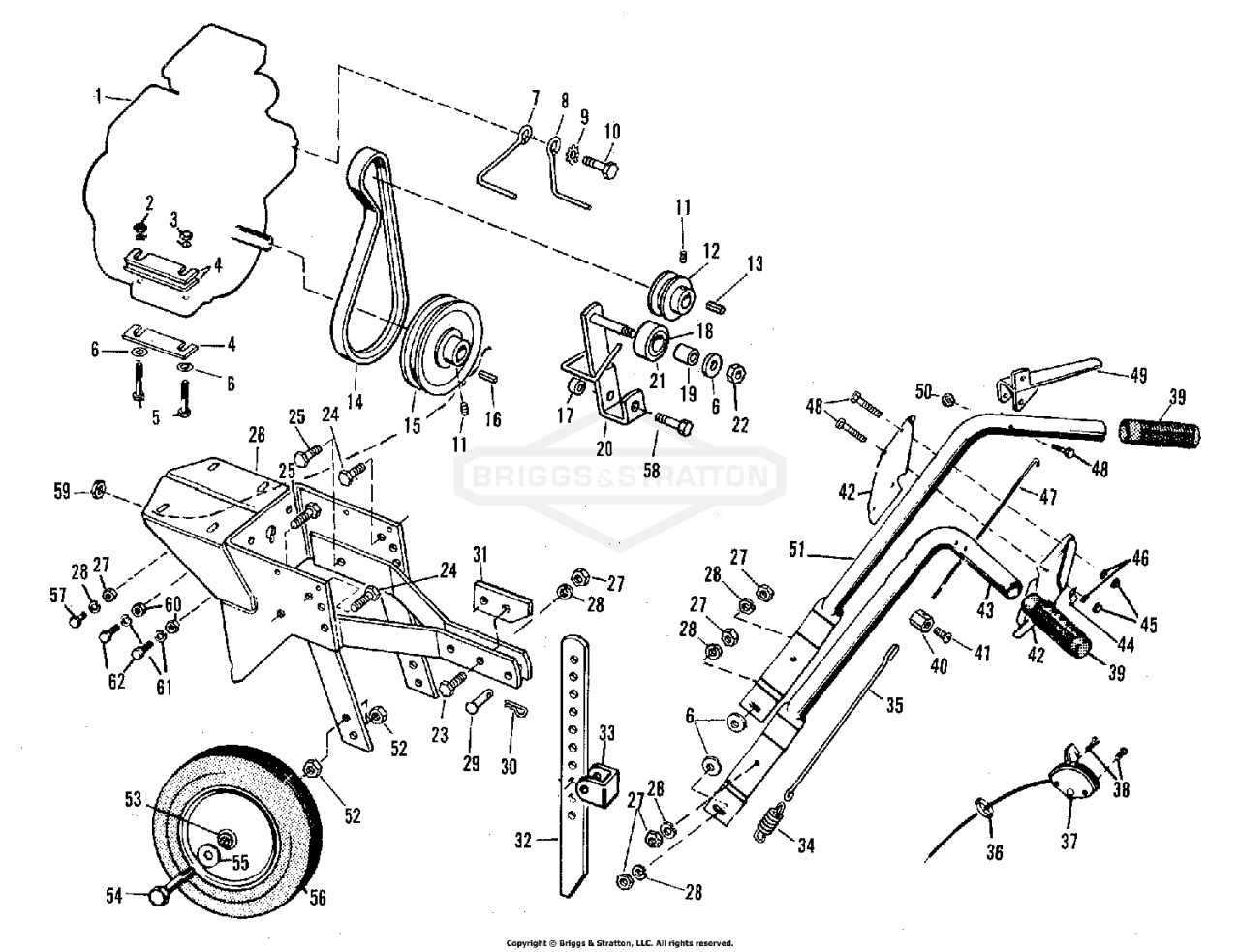 Frame, Handles and Controls Group (3836I01)