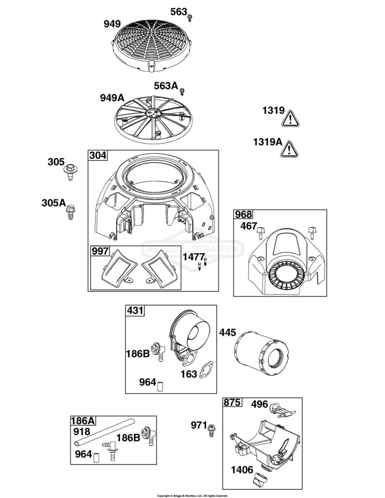 Blower Housing and Air Cleaner Group
