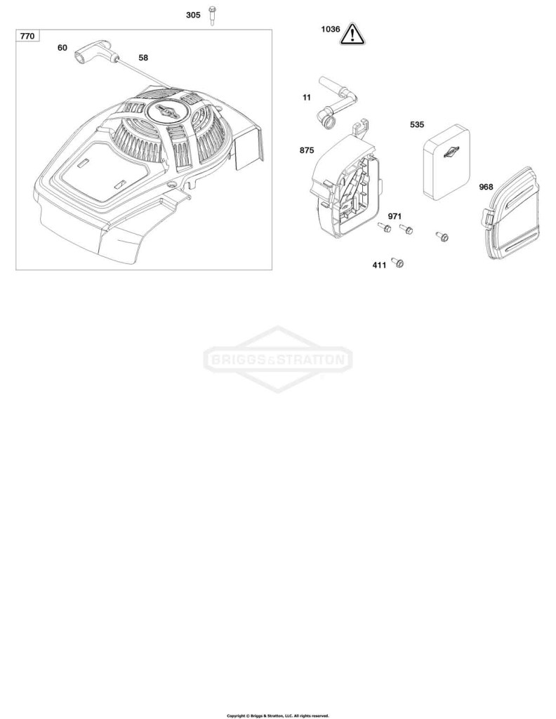 Blower Housing and Air Cleaner Group