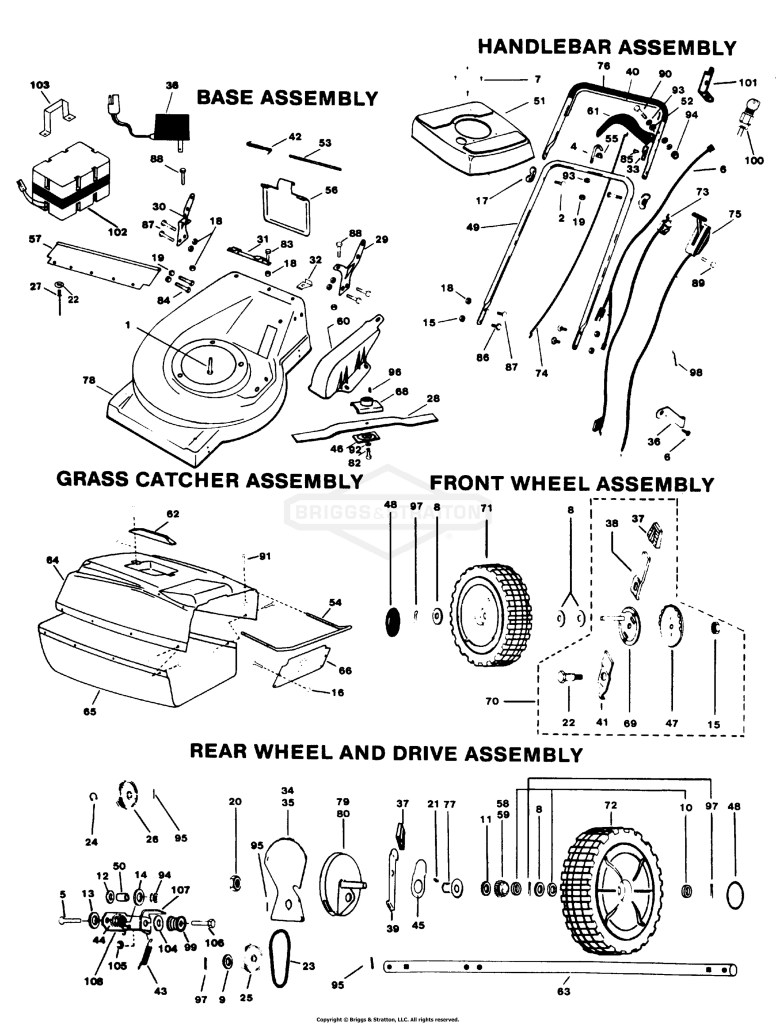 Repair Parts List