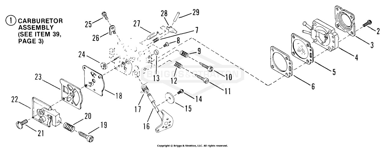 250BV Carburetor Assm'y