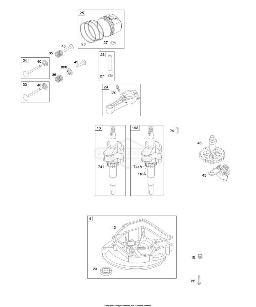 Camshaft, Crankcase Cover/Sump, Crankshaft, Piston/Rings/Connecting Rod