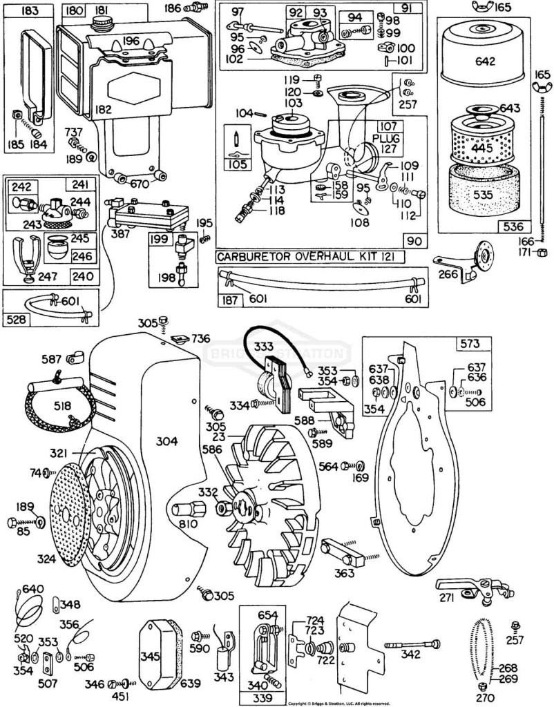 Carb,FuelTank,A/C,BlowerHsg