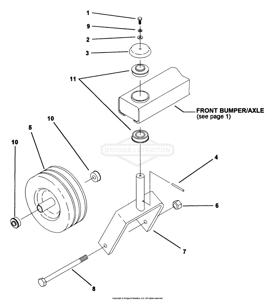 10 Caster Wheel Assembly
