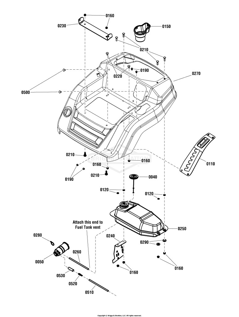 Console & Fuel Tank Group - 02 Series