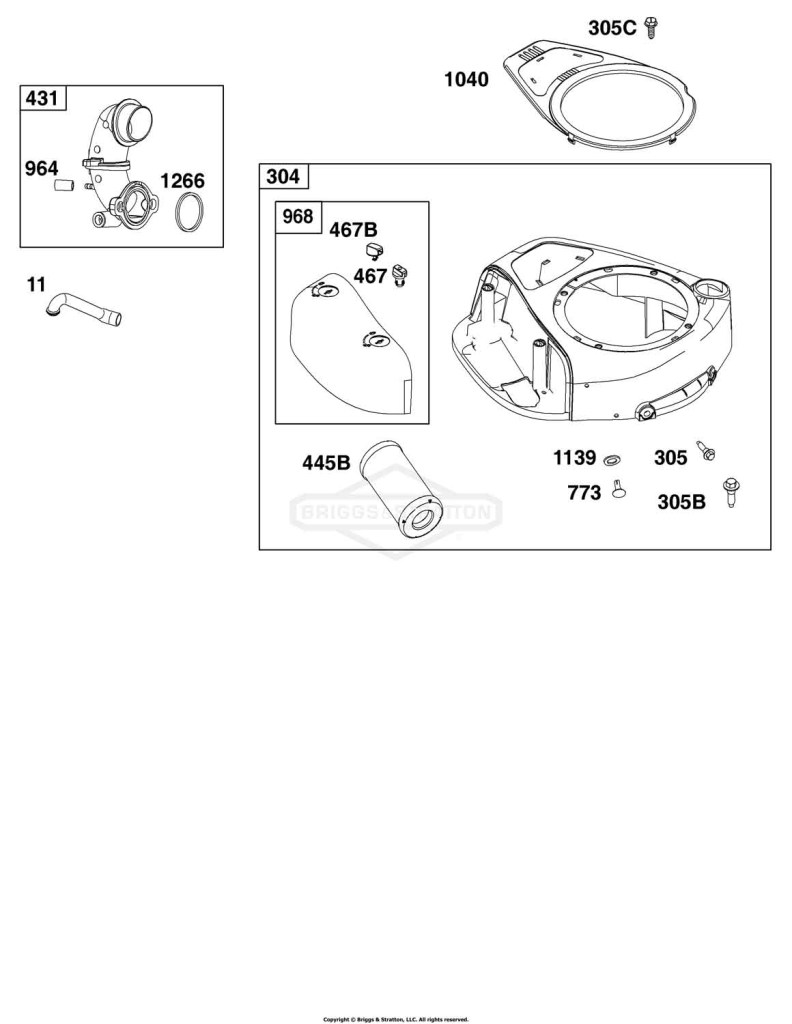 Blower Housing, Air Cleaner Group