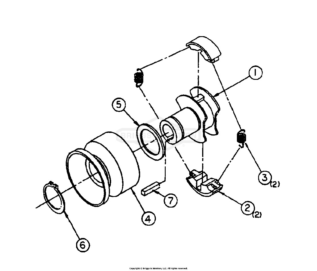 Clutch 3/4 Bore - 3 HP & 5 HP Engines