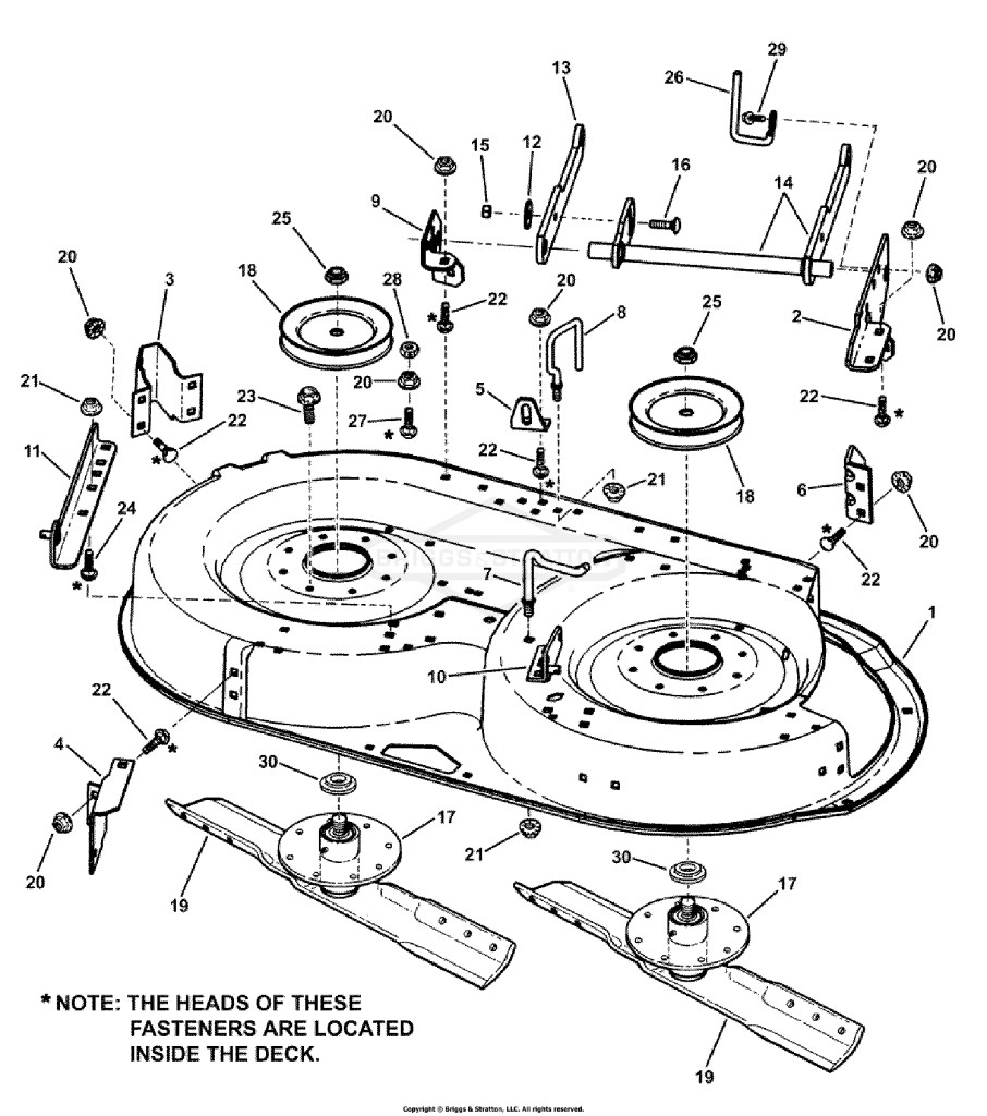 38 Cutting Deck Assembly (Part 1)