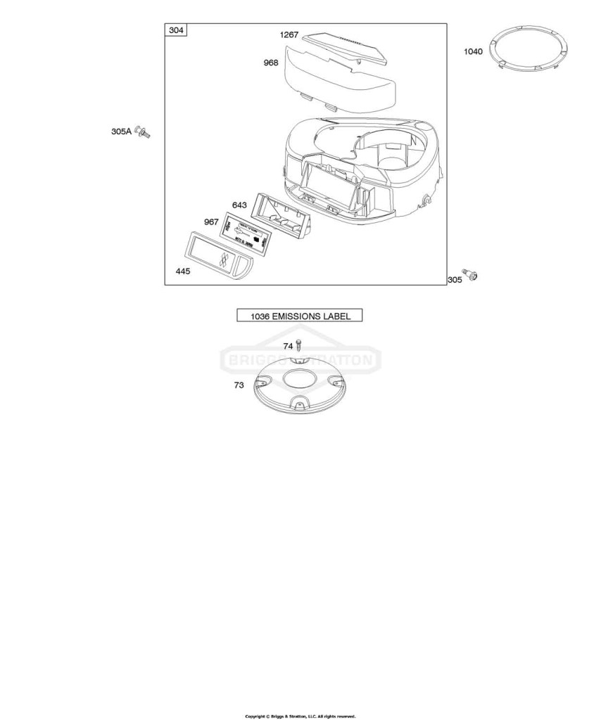 Air Cleaner, Blower Housing, Fuel Supply