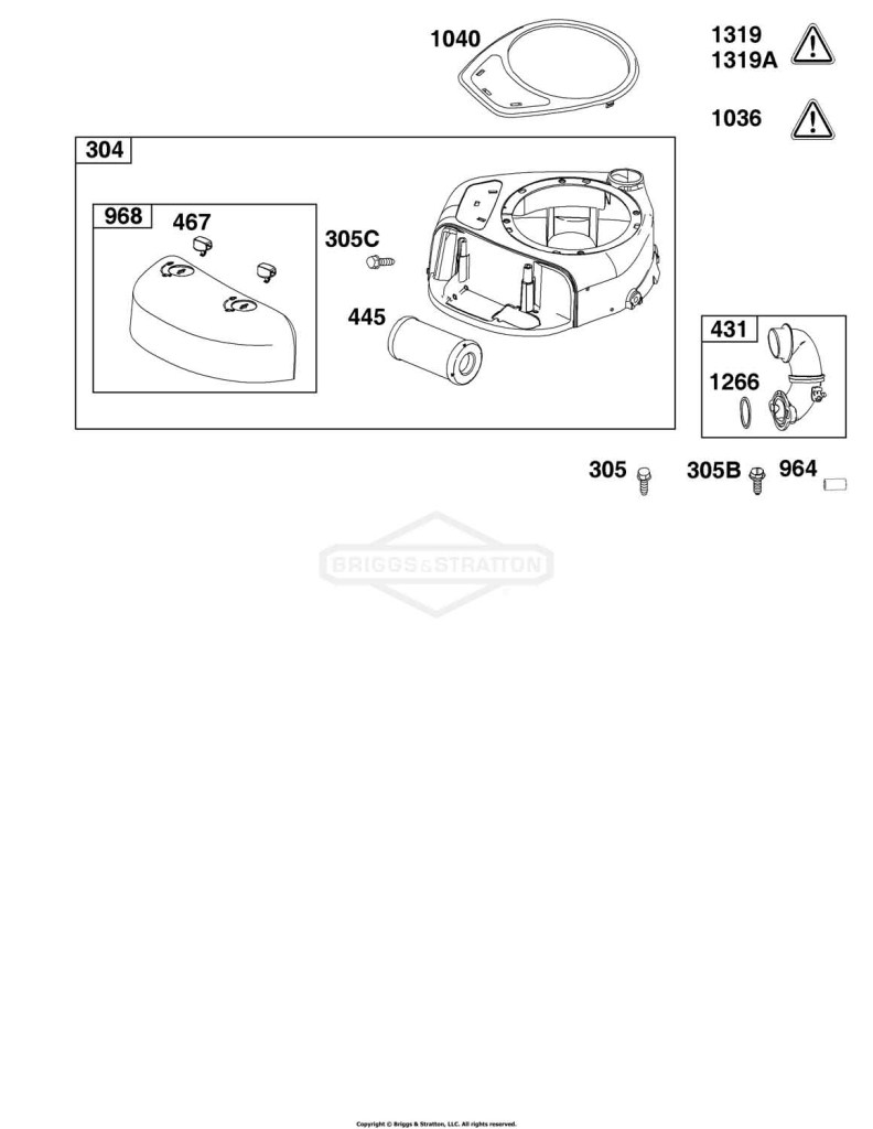 Blower Housing and Air Cleaner Group