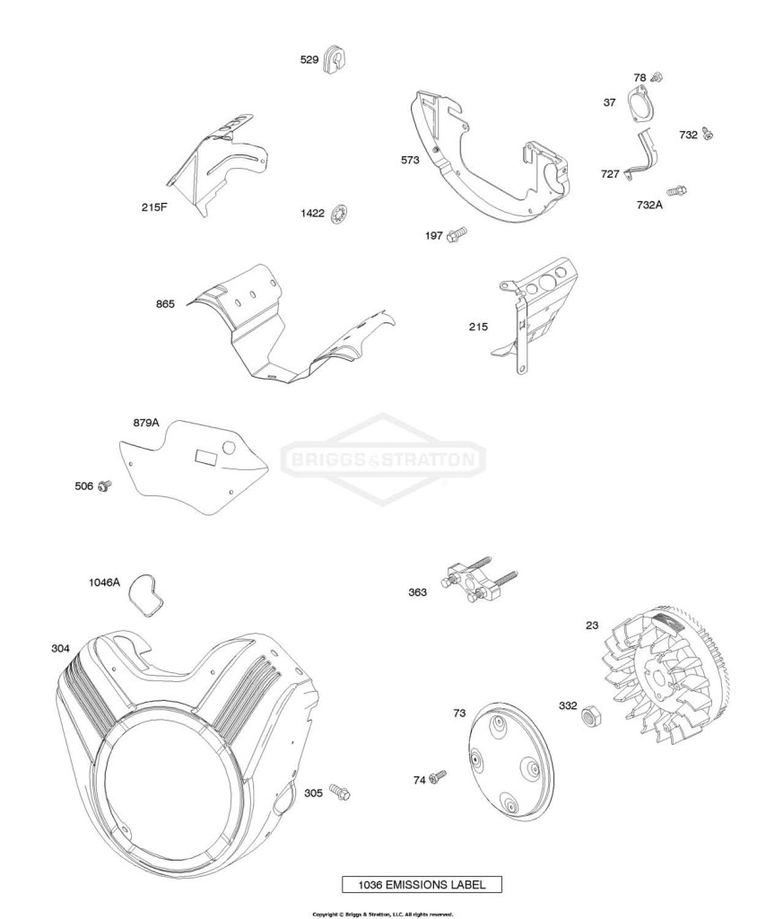Blower Housing, Flywheel, Air Guides