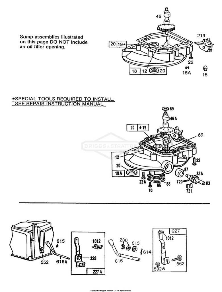 (2)SumpBases,Governor Levers