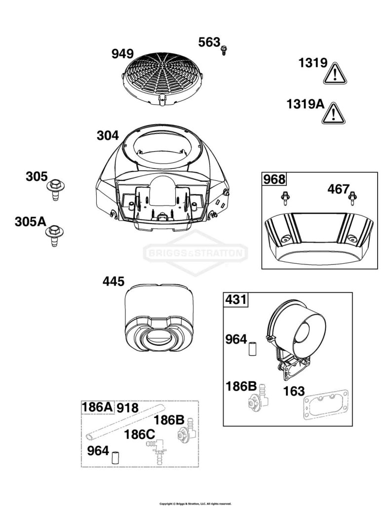 Blower Housing and Air Cleaner Group