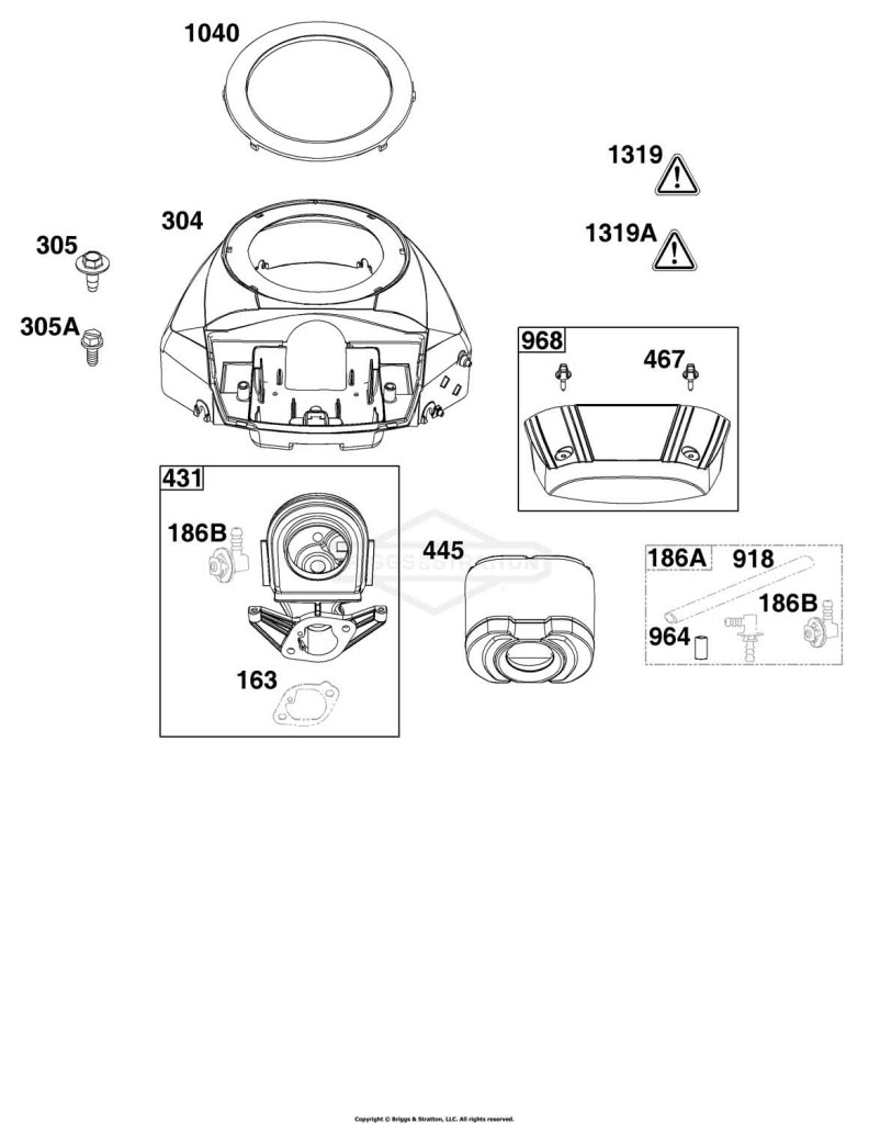 Blower Housing and Air Cleaner Group