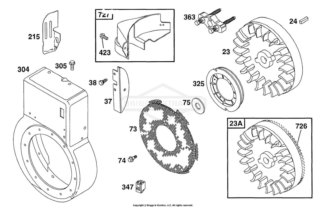 Blower Hsg, Flywheels