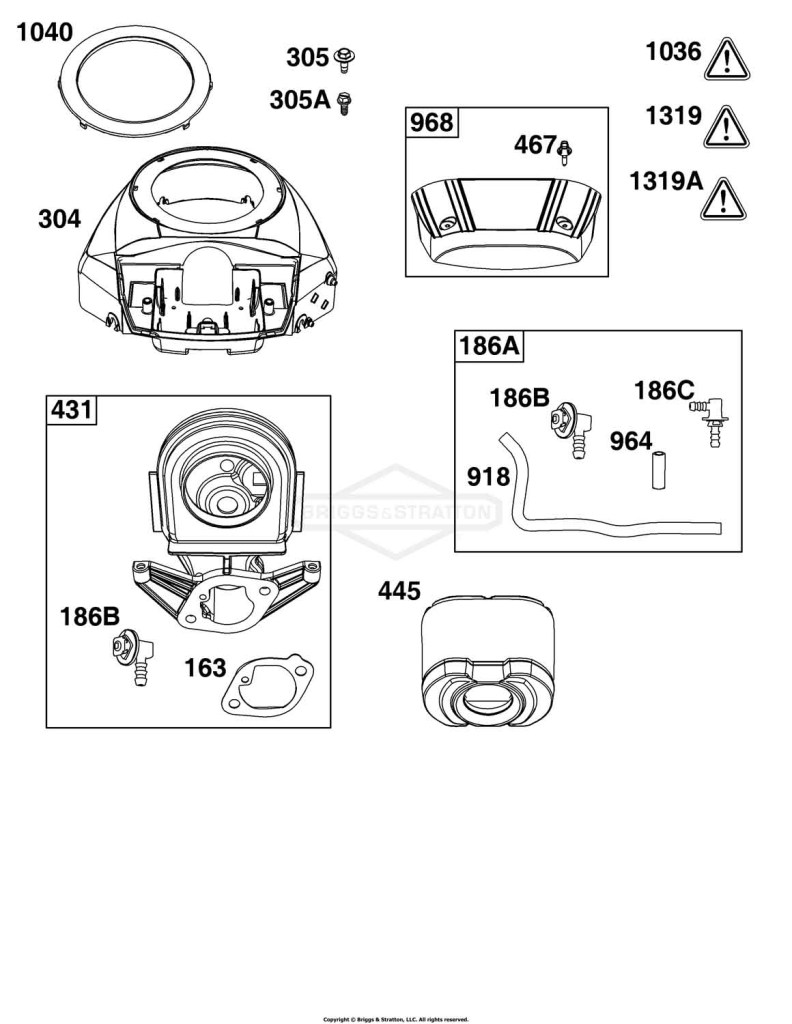 Blower Housing and Air Cleaner Group