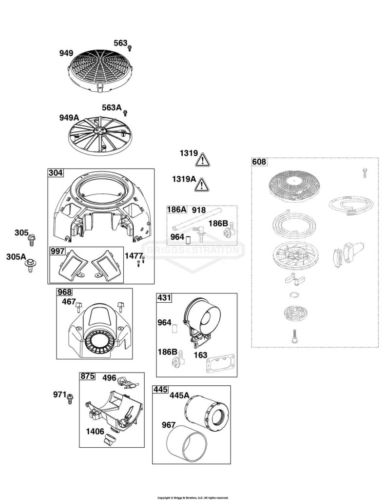 Blower Housing and Air Cleaner Group